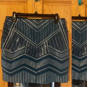 Teal and Sparkle Express Skirt Size M